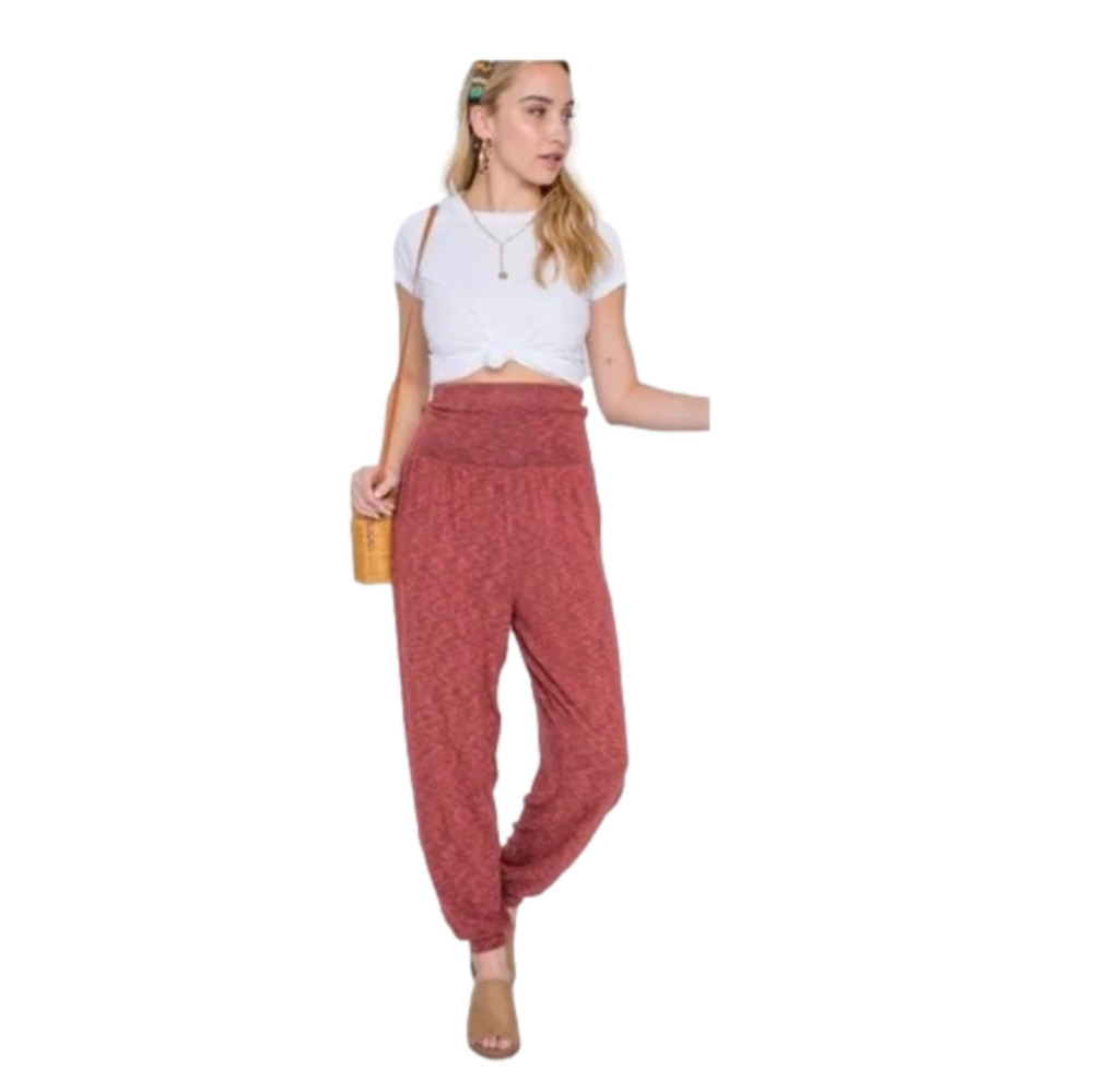 2-pair Dance & Marvel Rust Side Slit Comfy Pants